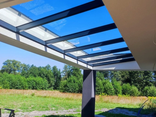 Realizacja 59 - zadaszenie szklane 6,06 x 2,50