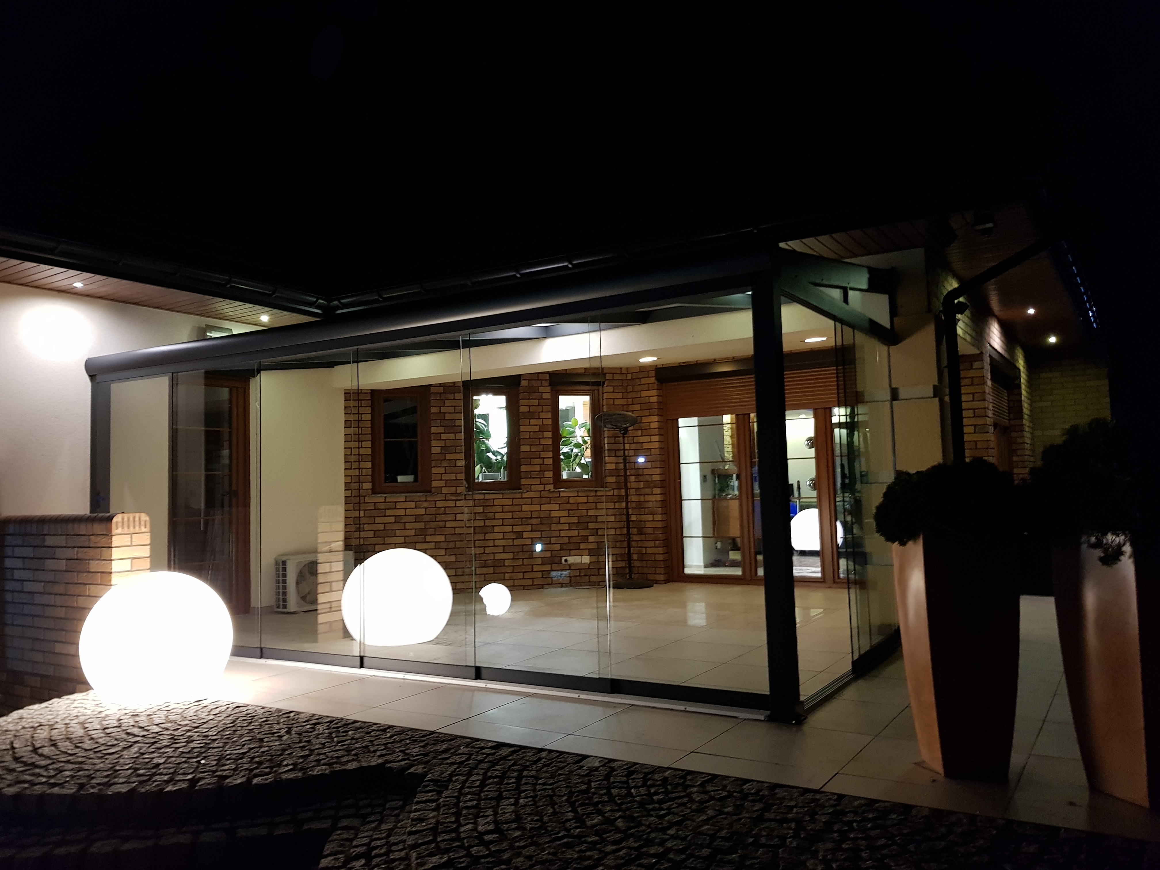 zadaszenie 6m plus oświetlenie